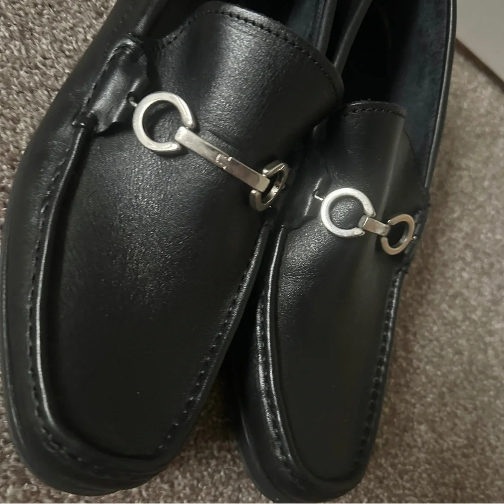 Sandro Moscoloni Sandrino Cordoba Black Leather Loafer Shoes Men’s Size 9.5 D